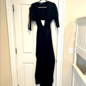 Elegant Black Linen dress